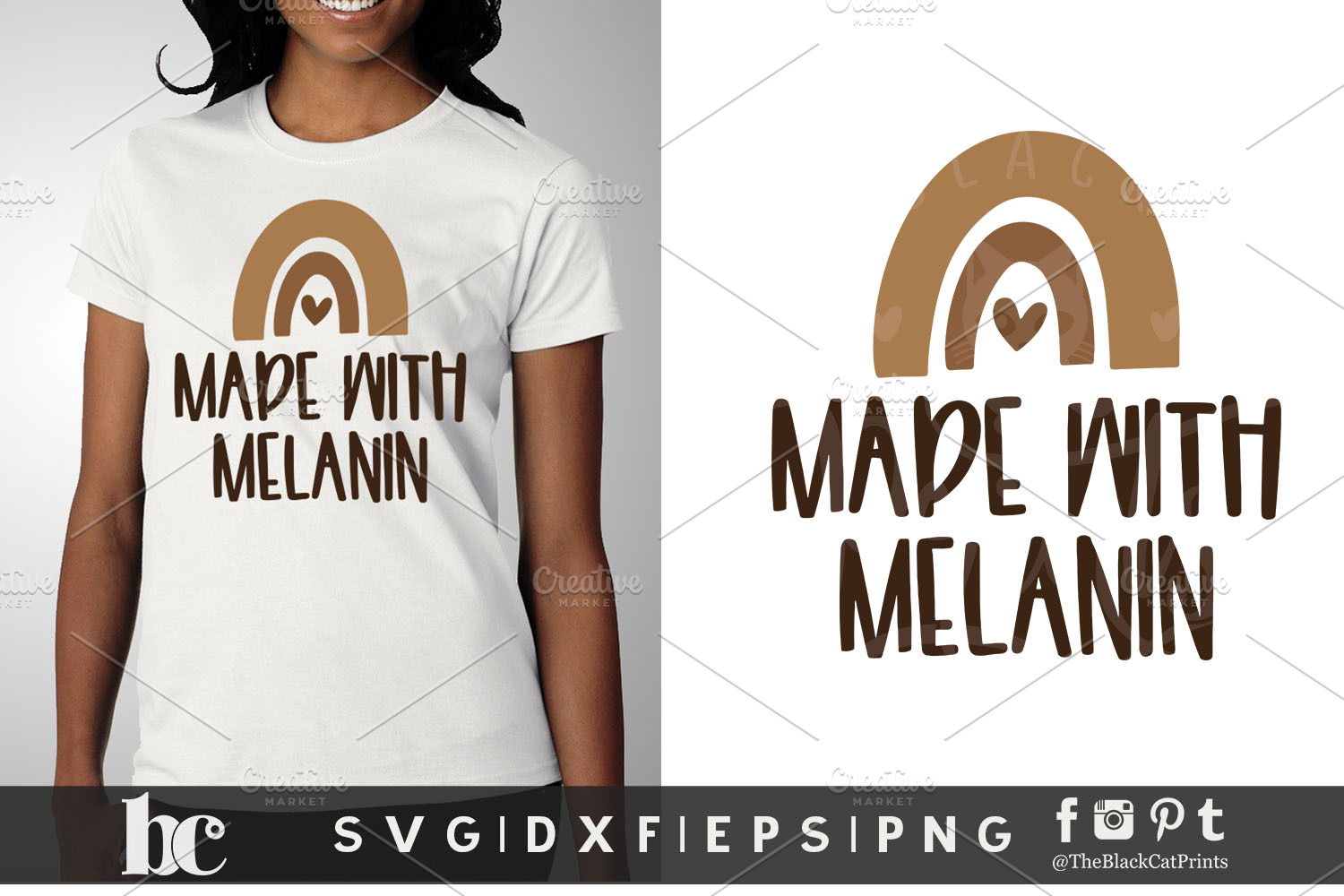 Made With Melanin Svg Cut File Creative Market