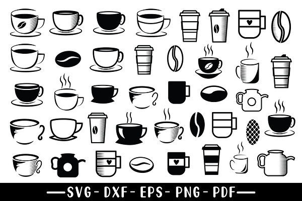 Download Coffee Svg Bundle Coffee Cup Svg Pre Designed Illustrator Graphics Creative Market PSD Mockup Templates