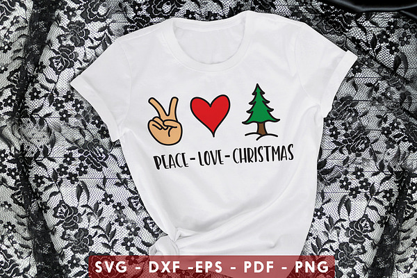 Download Peace Love Christmas Svg Dxf Eps Pre Designed Illustrator Graphics Creative Market 3D SVG Files Ideas | SVG, Paper Crafts, SVG File