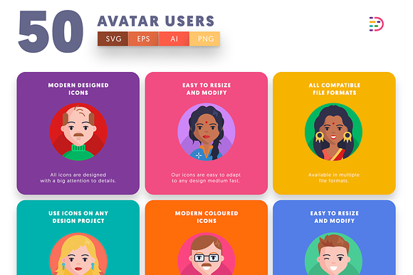 Avatar Users Icons - Dighital Icons