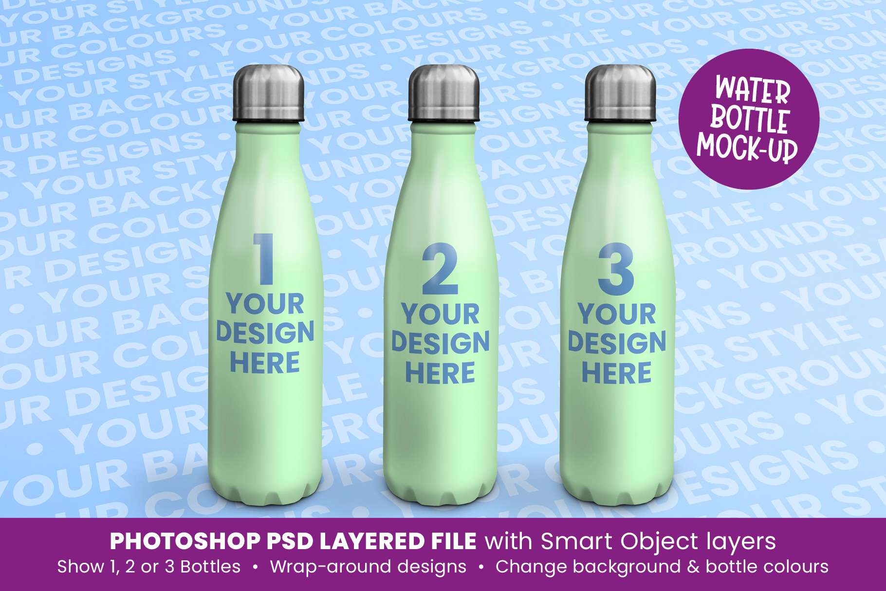 Download Water Bottle Drinks Bottle Mock Up Creative Market