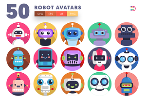 Avatar Icons in SVG, PNG, AI to Download