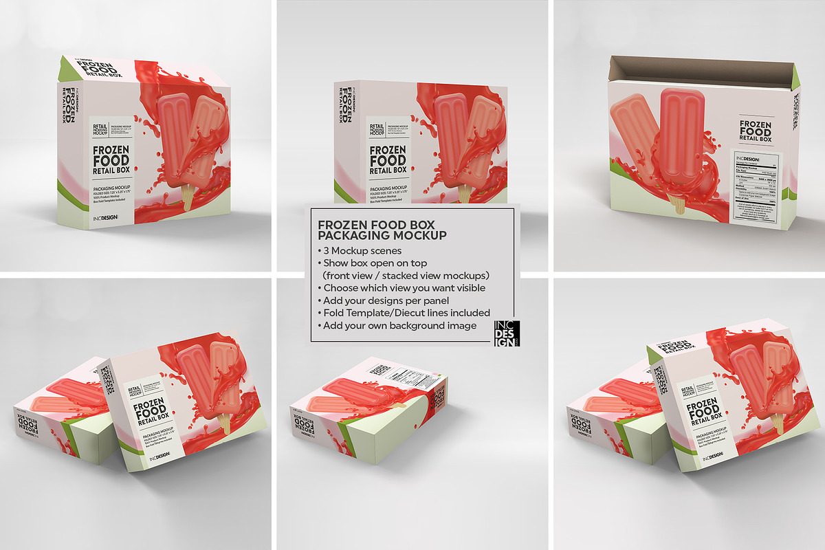 Download Retail Frozen Food Packaging Mockup | Creative Photoshop ...