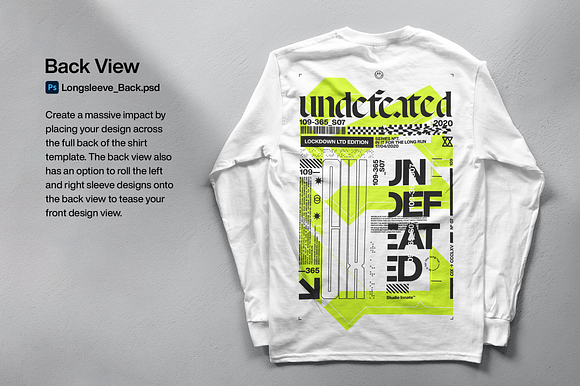 Long Sleeve Tee Mockup Bundle Creative Photoshop Templates Creative Market