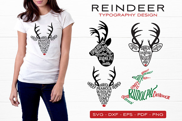 Download Reindeer Names SVG Bundle | Pre-Designed Illustrator ...