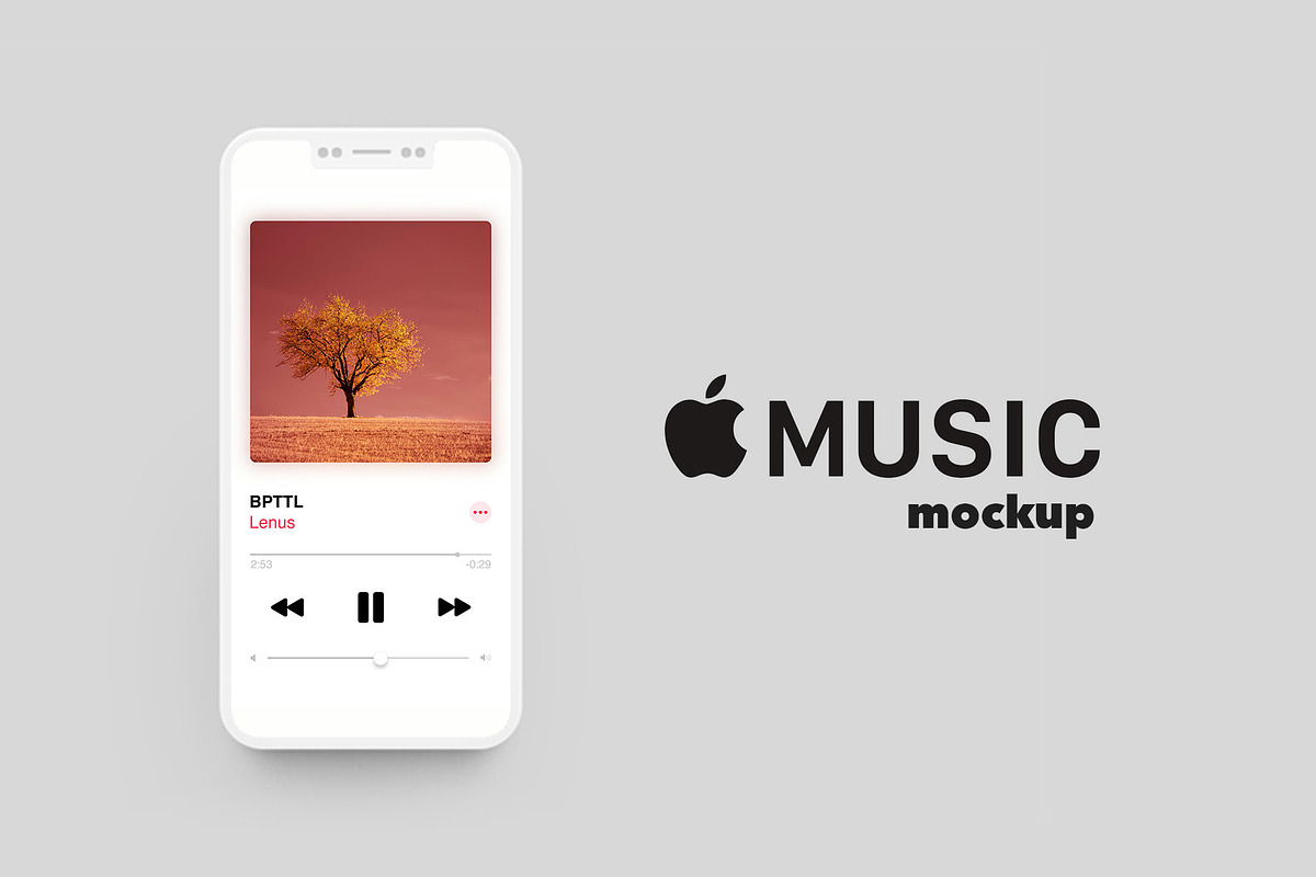 Download Apple Music Mockup I | Creative Photoshop Templates ~ Creative Market