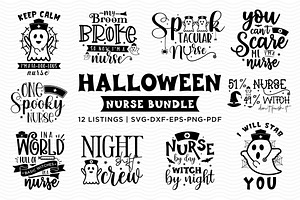 Download Halloween Nurse Bundle Nurse Svg Pre Designed Illustrator Graphics Creative Market