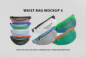 Download Waist Bag Mockup 5 Creative Product Mockups Creative Market