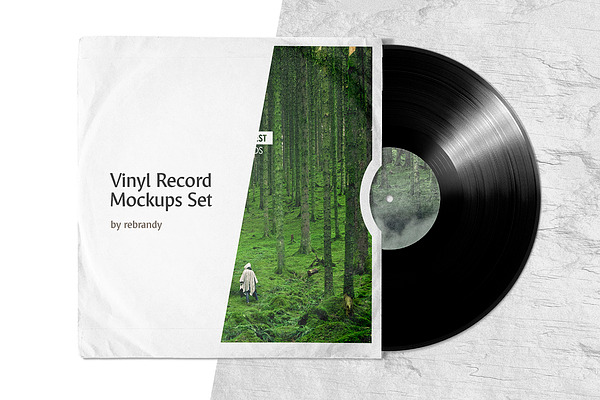 Vinyl Record Mockups Set | Free Mockups