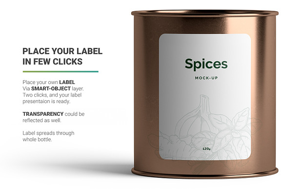 Download Spices Jar Mockup Creative Photoshop Templates Creative Market