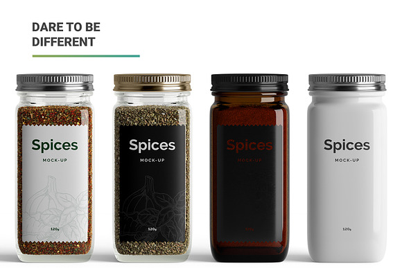 Download Spices Jar Mockup Creative Photoshop Templates Creative Market