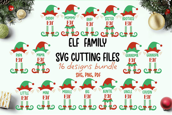 Download Elf Family Svg Bundle Pre Designed Photoshop Graphics Creative Market