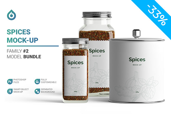 Download Spices Mockup Creative Photoshop Templates Creative Market