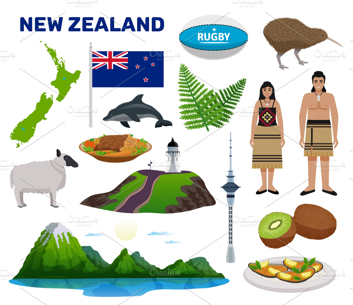 new zealand tourist art