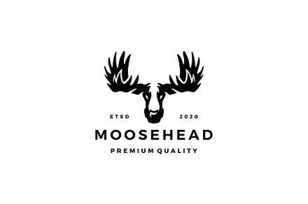 Deer antler head logo design | Branding & Logo Templates ~ Creative Market