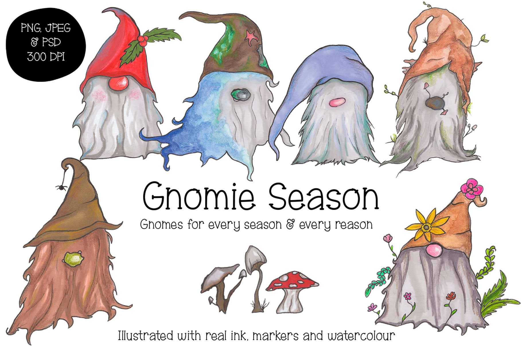 Download Gnomie Season Gnome Graphic Pack Pre Designed Photoshop Graphics Creative Market