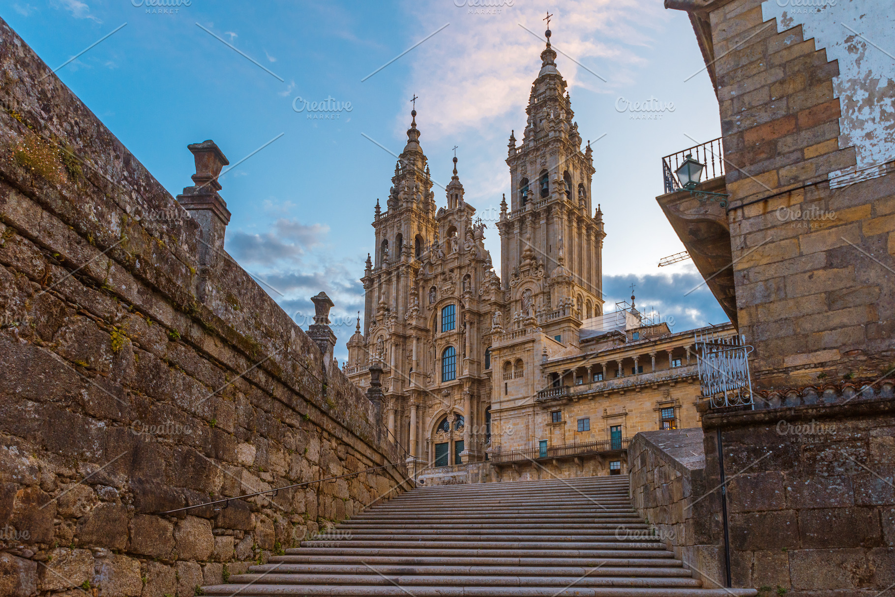 Santiago De Compostela Cathedral Ga High Quality Architecture Stock Photos Creative Market