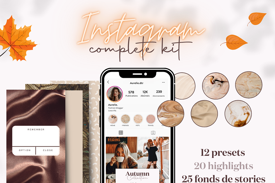 Instagram : Presets, Covers & Storie | Creative Canva Templates ...