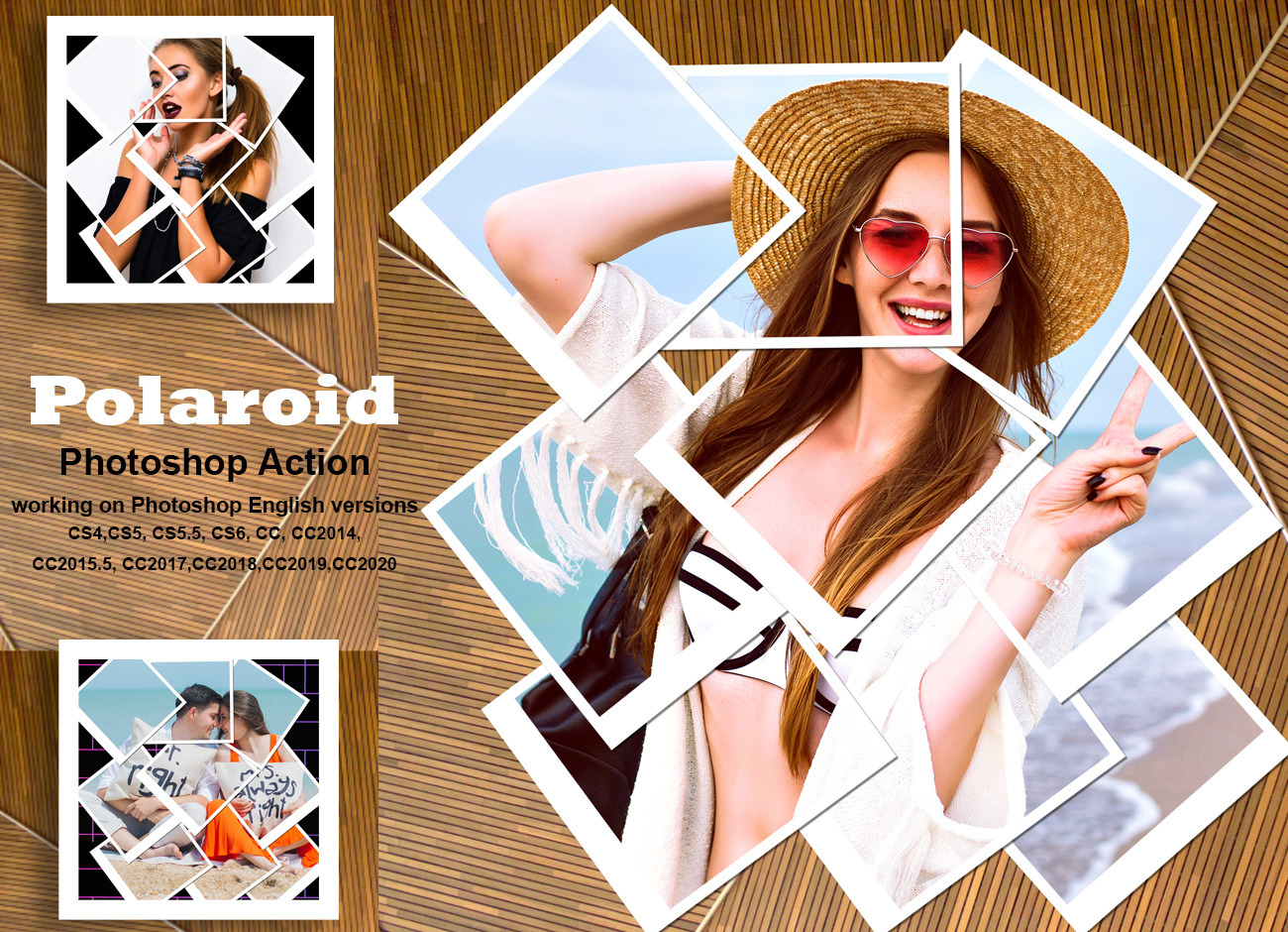 Polaroid Photoshop Action Unique Photoshop Add Ons Creative Market