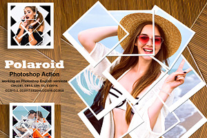 Polaroid Photoshop Action Unique Photoshop Add Ons Creative Market