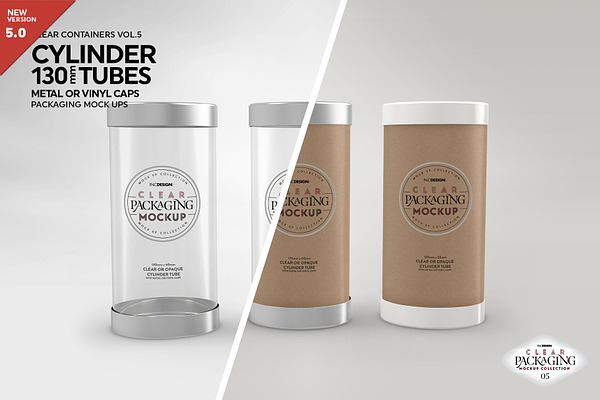 Download 130mm Cylinder Tube Packaging Mockup Creative Photoshop Templates Creative Market