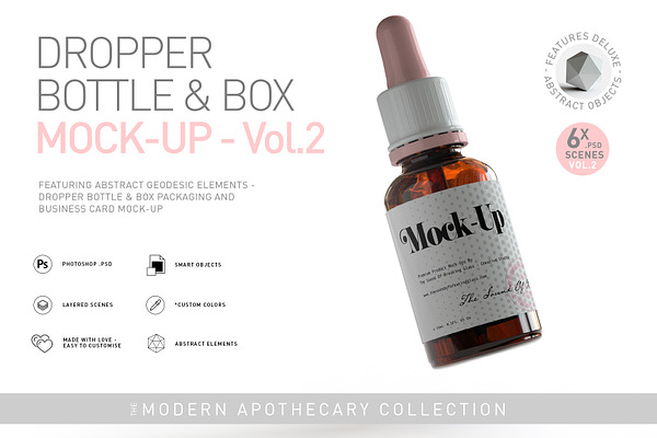 Download Dropper Bottle Box Mock Up Vol 2 Creative Photoshop Templates Creative Market