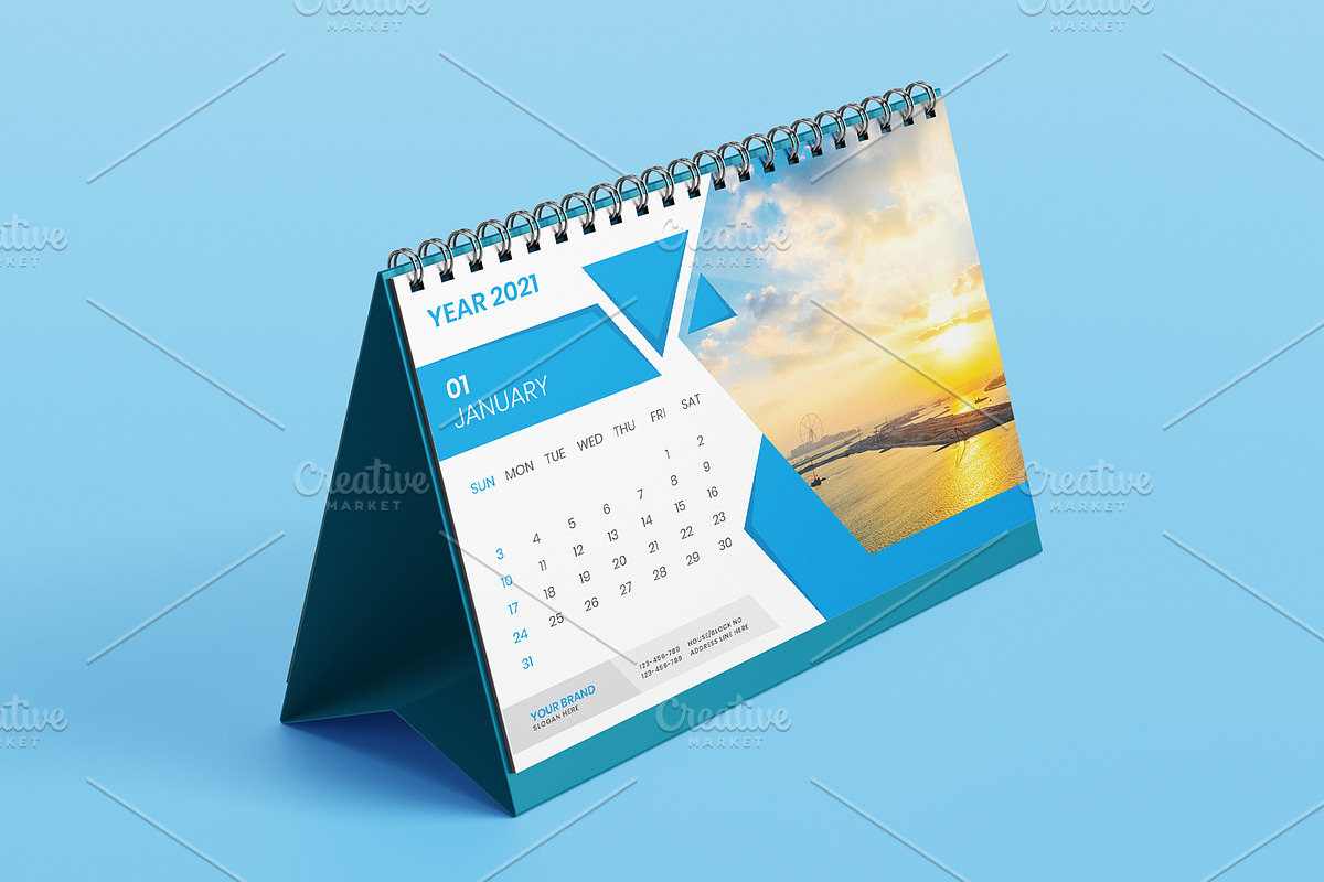 2021 Calendar Design Template | Creative Market