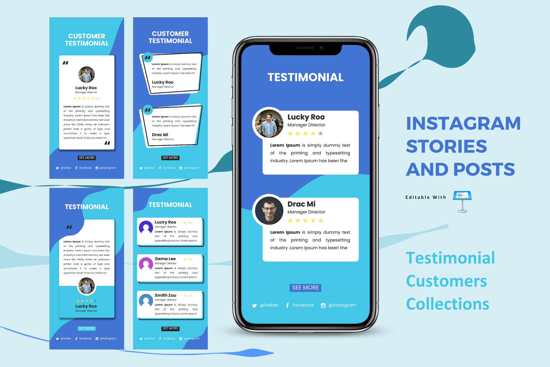 testimonial-ig-stories-and-posts-key-canva-templates-creative-market