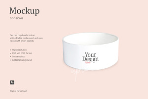 Download Dog Bowl Mock Up Creative Photoshop Templates Creative Market