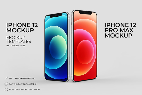 Download iPhone 12 and Pro Max Mockup | Creative Market