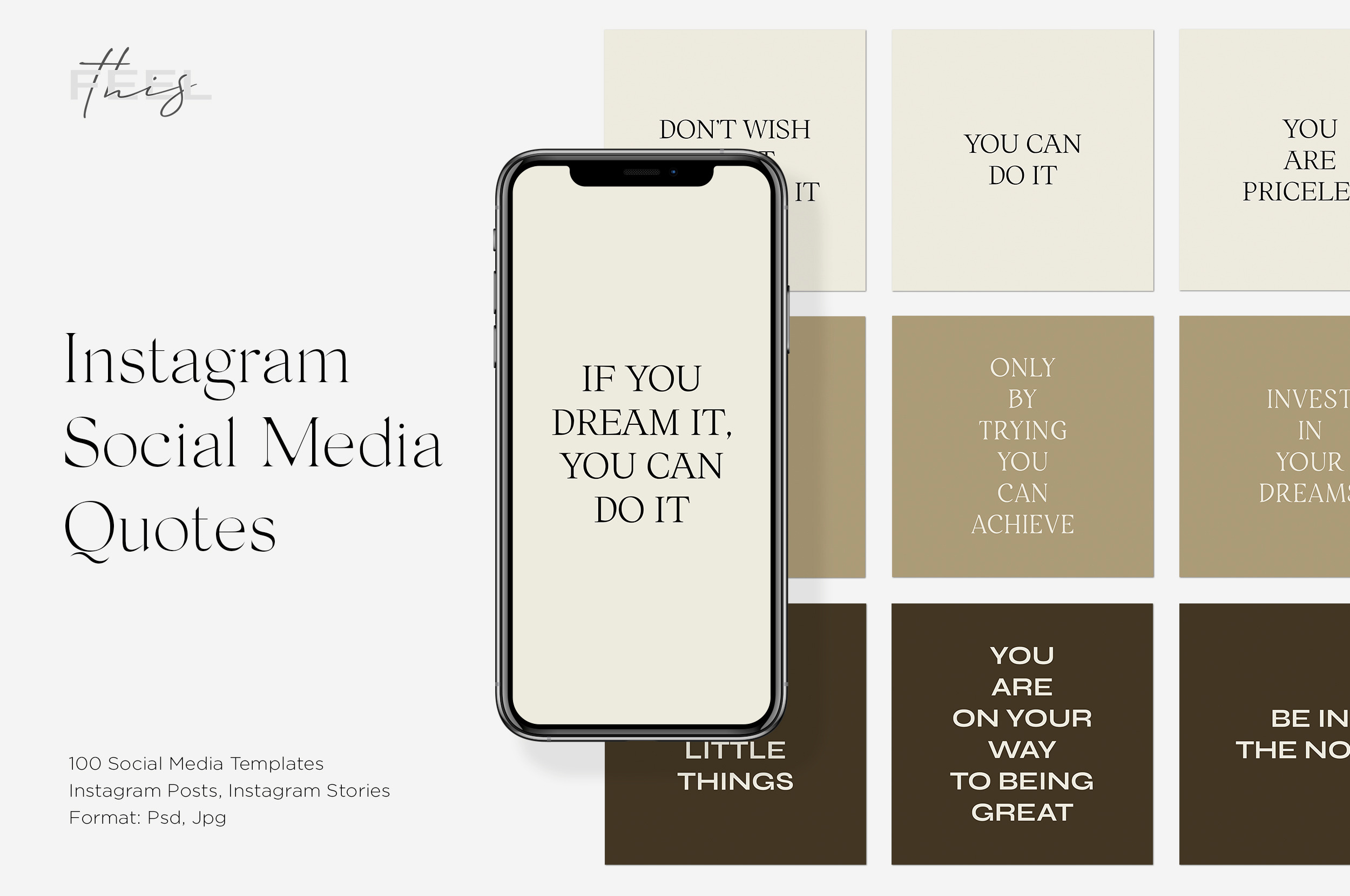 Download Instagram Social Media Quotes Ps Creative Photoshop Templates Creative Market PSD Mockup Templates