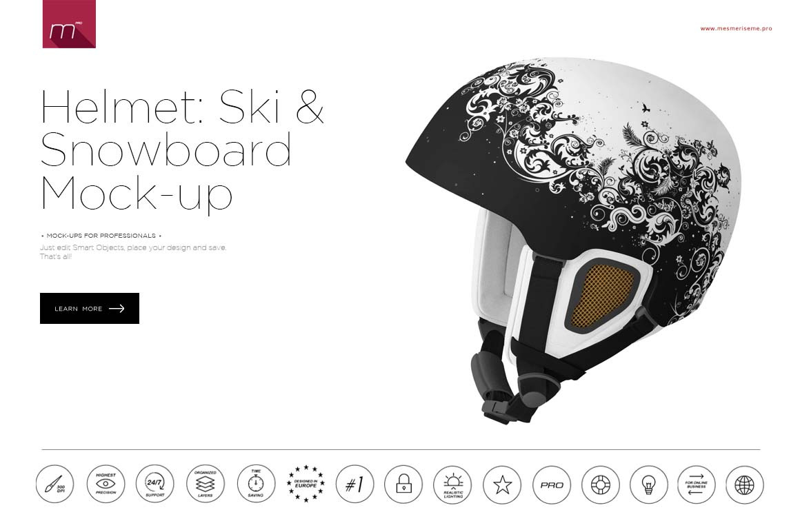 Download Ski & Snowboard Helmet Mock-up | Creative Photoshop ...