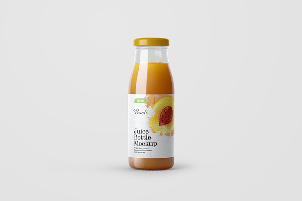 Juice Bottle Mockup Set | Creative Photoshop Templates ~ Creative Market