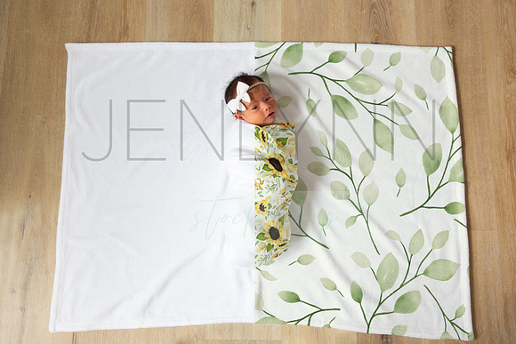 Download Milestone Baby Blanket Mockup Creative Photoshop Templates Creative Market