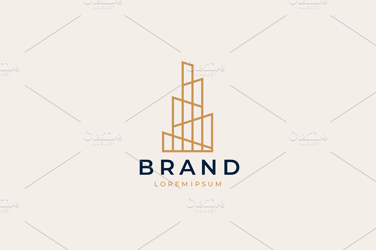 Minimalist real estate logo. | Creative Illustrator Templates