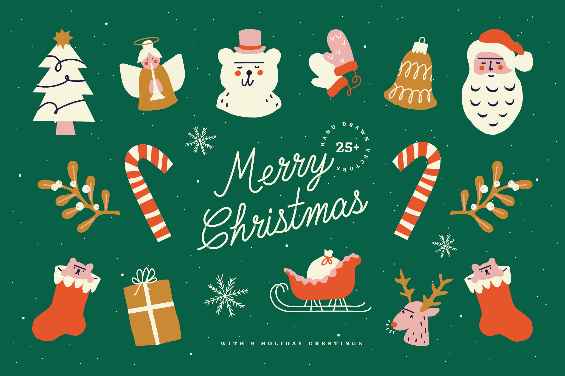 Christmas Graphics | Decorative Illustrations ~ Creative Market