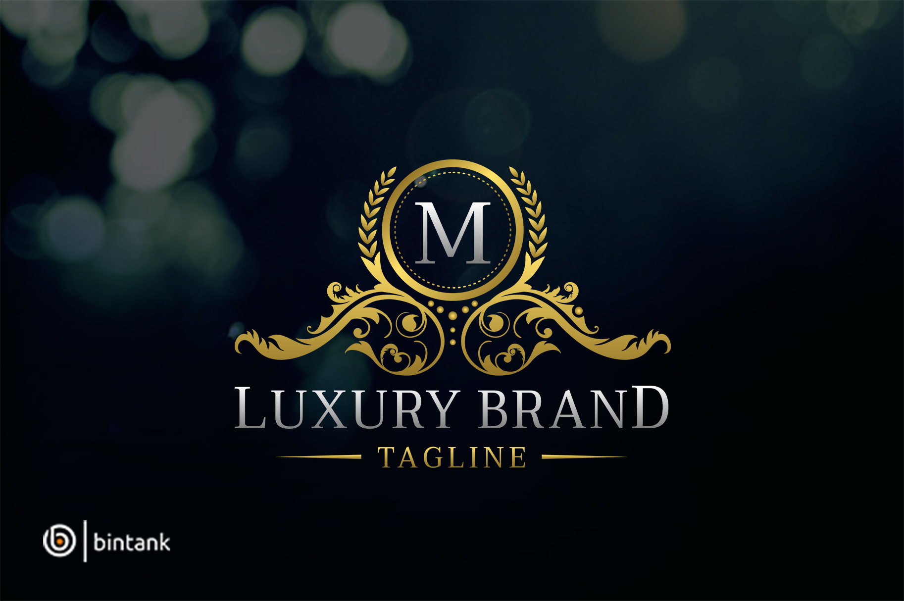 Luxury Gold Boutique Logo M Letter Creative Illustrator Templates Creative Market