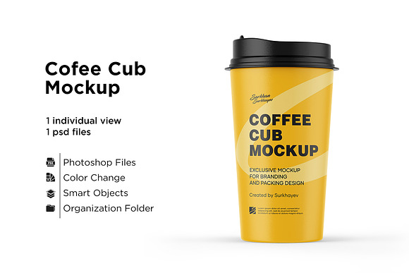 Download Paper Coffee Cup Mockup Creative Photoshop Templates Creative Market