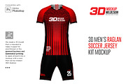 Download 3D Men's Soccer Jersey Kit Mockup | Creative Photoshop ...