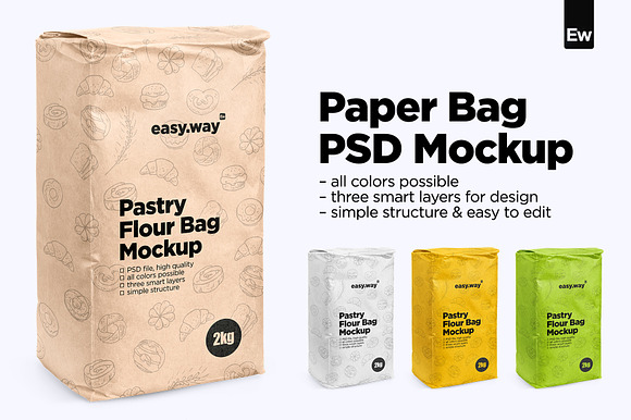 Download Paper Bag Psd Mockup Creative Photoshop Templates Creative Market