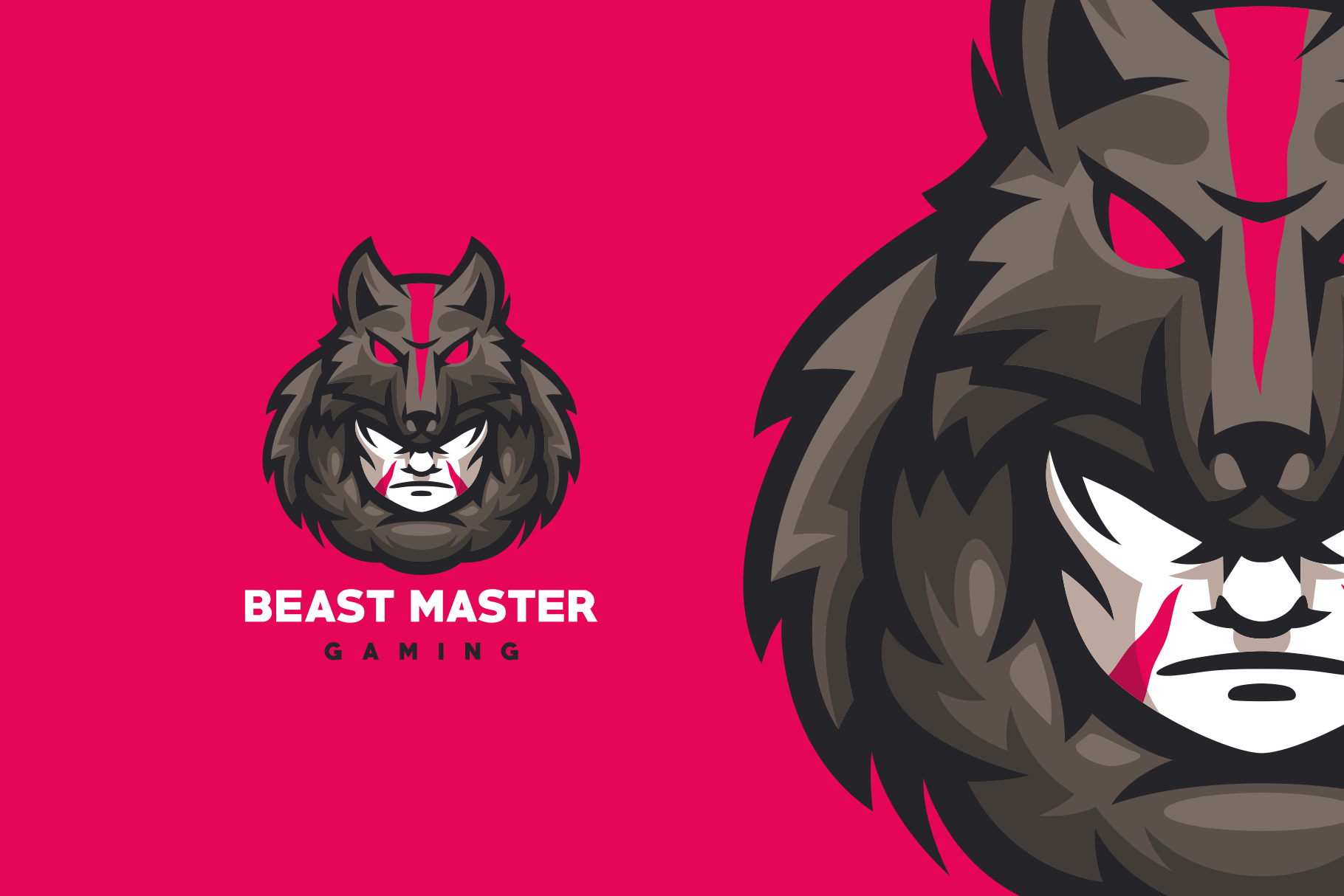 Beast Master Gaming Logo Creative Illustrator Templates Creative Market