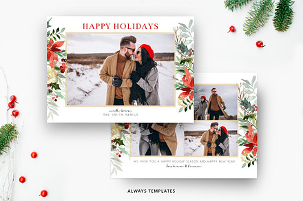 Christmas Photo Book Template  Stationery Templates ~ Creative Market