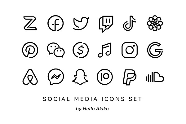 100 Minimalist App Icons / White | Pre-Designed Photoshop Graphics ...