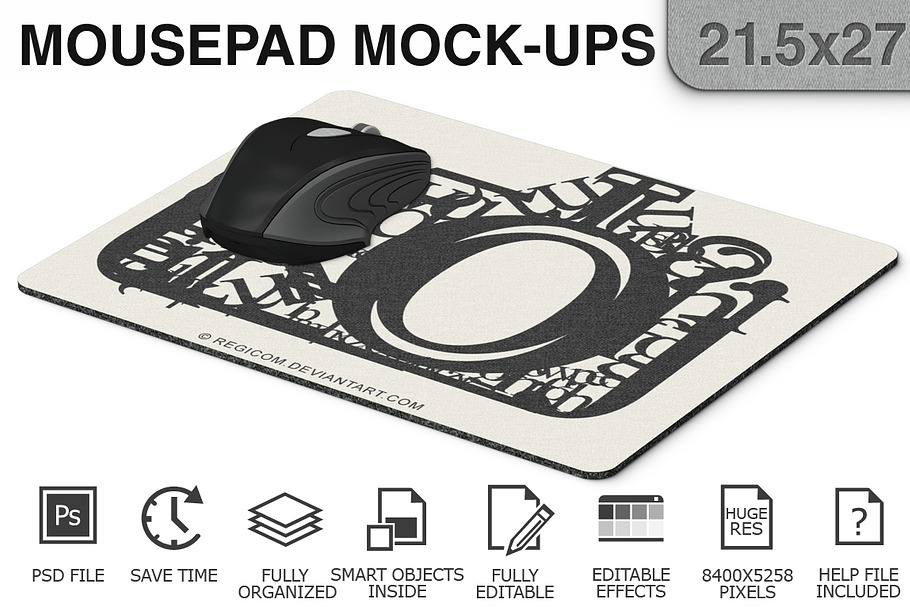 Download Mouse Pad Mockups - 25.4 x 35.5 - 3 | Creative Photoshop ...