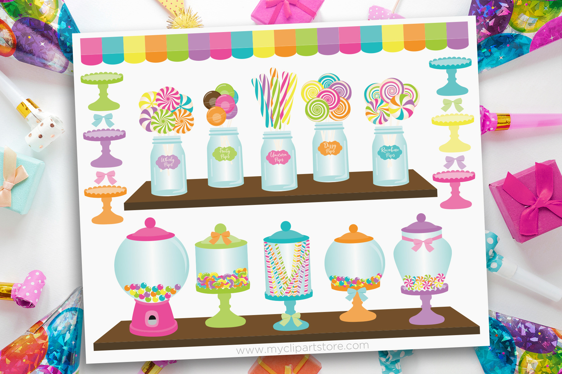 Download Candy Shoppe Sweets Clipart Svg Pre Designed Photoshop Graphics Creative Market