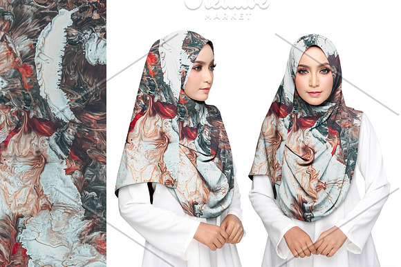 Download Chiffon Hijab Mockup Set Creative Market