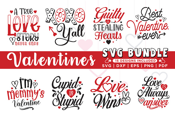 Download Valentine S Svg Bundle Pre Designed Illustrator Graphics Creative Market