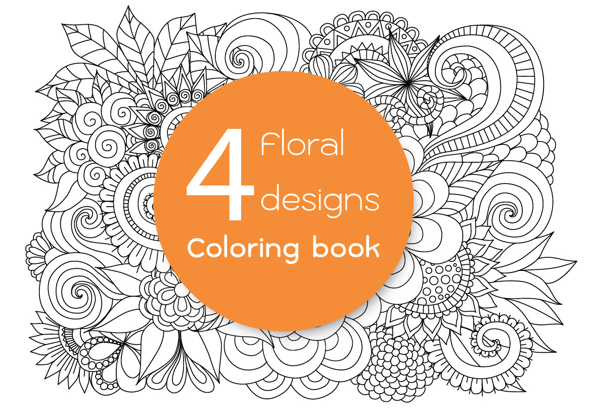 4 unique floral designs | Decorative Illustrations ~ Creative Market