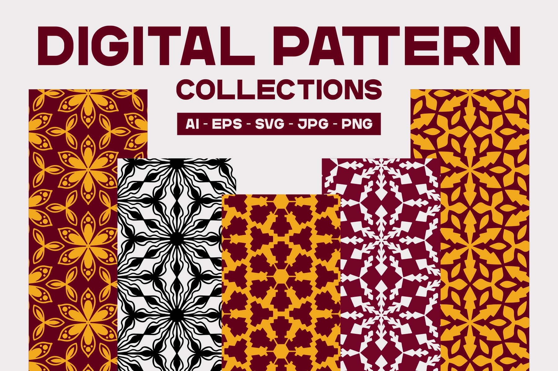 12 Digital Patterns Graphic Patterns Creative Market