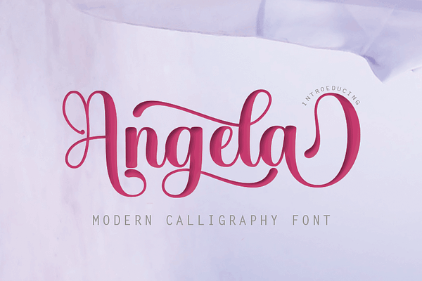 Angela | Stunning Script Fonts ~ Creative Market